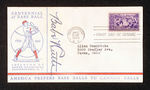 BABE RUTH SIGNED CENTENNIAL 1939 FIRST DAY COVER ENVELOPE.