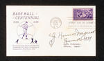 HONUS WAGNER SIGNED CENTENNIAL 1939 FIRST DAY COVER ENVELOPE.