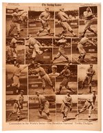 1916 "CONTENDERS IN THE WORLD SERIES-THE BROOKLYN NATIONAL ‘TROLLEY DODGERS’ NEWSPAPER POSTER HOF.