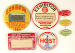 "INTERNATIONAL PETROLEUM EXPOSITION 1930s" LOT OF 7.