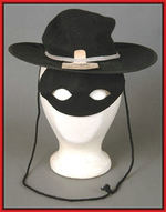 "ZORRO" HAT WITH MASK.