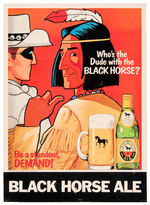 LONE RANGER INSPIRED "BLACK HORSE ALE" TAVERN POSTER.