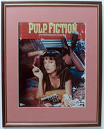 UMA THURMAN FRAMED AUTOGRAPHED "PULP FICTION" PHOTO.