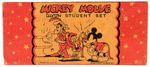 “MICKEY MOUSE DIXON STUDENT SET” PENCIL BOX WITH ORIGINAL CONTENTS.