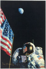 ASTRONAUT ALAN BEAN SIGNED "AN AMERICAN SUCCESS STORY" SIGNED & NUMBERED GICLEE CANVAS PRINT.