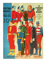 "CAPTAIN MARVEL"/COMIC HERO PUNCH-OUT BOOK.