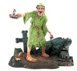 EC COMICS HORROR HOSTS STATUE SET OF 3 GRAPHITTI DESIGNS.