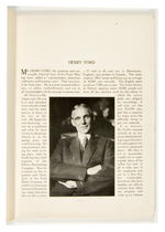 "HENRY FORD'S PEACE EXPEDITION" (1915-16) TO EUROPE "WHO'S WHO" BOOK.