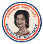 JACQUELINE KENNEDY TINTED PHOTO BUTTON.