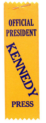 "OFFICIAL PRESIDENT KENNEDY PRESS" RIBBON.