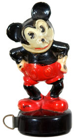 MICKEY MOUSE FIGURAL CELLULOID TAPE MEASURE.