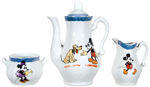 MICKEY MOUSE BAVARIAN TEA SET GIVEN BY WALT DISNEY TO CHARLOTTE CLARK.