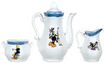 MICKEY MOUSE BAVARIAN TEA SET GIVEN BY WALT DISNEY TO CHARLOTTE CLARK.