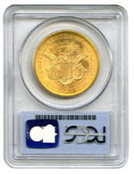 1857-S $20 GOLD LIBERTY PCGS MS64 CENTRAL AMERICA.