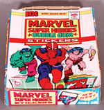 "MARVEL SUPER HEROES STICKERS" FULL DISPLAY BOX PLUS SET.