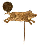 ANTI-BRYAN MECHANICAL PIG ON STICKPIN.