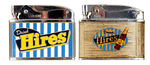 "HIRES" LIGHTERS/"A&W ROOT BEER" NAPKIN HOLDER.