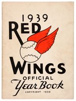 “1939 RED WINGS OFFICIAL YEAR BOOK” WITH 23 SIGNATURES INCLUDING HOF'ER BILLY SOUTHWORTH.