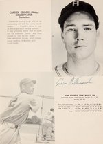 “1939 RED WINGS OFFICIAL YEAR BOOK” WITH 23 SIGNATURES INCLUDING HOF'ER BILLY SOUTHWORTH.