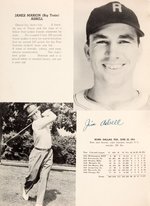 “1939 RED WINGS OFFICIAL YEAR BOOK” WITH 23 SIGNATURES INCLUDING HOF'ER BILLY SOUTHWORTH.