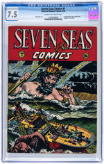 "SEVEN SEAS COMICS" #1 APRIL 1946 CGC 7.5 VF-.