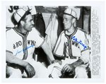 ST. LOUIS BROWNS DON GUTTERIDGE & PETE GRAY SIGNED PHOTO.