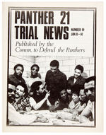 "PANTHER 21 TRIAL NEWS" NEARLY COMPLETE RUN OF RELEASES FROM 1970-1971.