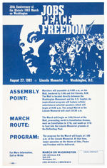 "MARCH ON WASHINGTON" 20TH ANNIVERSARY SMALL POSTER FROM 1983.