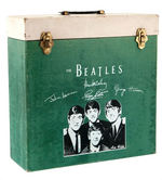 “THE BEATLES” GREEN LP RECORD CASE.