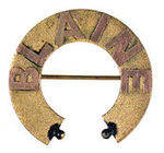 "BLAINE" HORSESHOE PIN FROM THE HAKE COLLECTION.