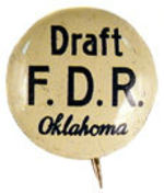 "DRAFT F.D.R. OKLAHOMA."