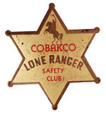 LONE RANGER COBAKCO BREAD SIGN/BADGE/CARDS.