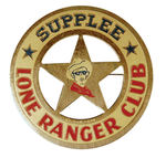 THE LONE RANGER/SUPPLEE MILK BADGE/GLASS/BOOK COVER.