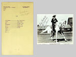 LONE RANGER AUTOGRAPHED RADIO SCRIPT AND BRACE BEEMER AUTOGRAPHED PHOTO.