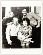 "ALL IN THE FAMILY" CAST SIGNED CARD W/PROMOTIONAL PHOTO.