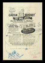 GREEN HORNET COMIC BOOK PREMIUM AND ORIGINAL ART.