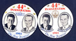 JFK MATCHING "NEW FRONTIER" INAUGURAL JUGATE BUTTONS.