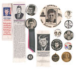 JFK MEMORIAL 1963 BUTTON AND RIBBON COLLECTION.