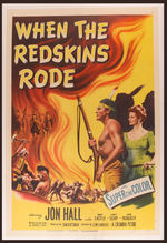 "WHEN THE REDSKINS RODE" MOVIE POSTER.