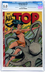 "ALL TOP COMICS" #16 MARCH 1949 CGC 5.0 VG/FINE.