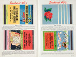 "MATCH CORPORATION OF AMERICA" MATCHBOOK SALESMAN'S SAMPLE CATALOG PAIR/BROCHURE/FOLDER LOT.