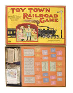 "TOY TOWN RAILROAD GAME."