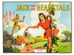 “JACK AND THE BEANSTALK” ENGLISH THEATER POSTER.