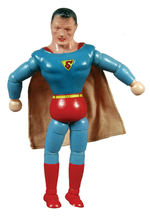 SUPERMAN IDEAL TOYS WOOD AND COMPOSITION JOINTED DOLL.