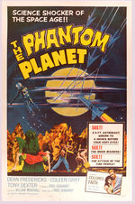 "THE PHANTOM PLANET" LINEN-MOUNTED POSTER.