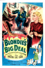 "BLONDIE'S BIG DEAL" MOVIE POSTER.