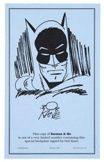 "BATMAN & ME" BOB KANE AUTOBIOGRAPHY WITH SIGNED BOOKPLATE.