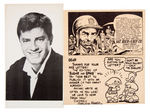 "DC COMICS" PROMO POSTCARD TRIO INCLUDING JERRY LEWIS.