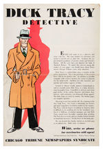 "DICK TRACY DETECTIVE" 1932 COMIC STRIP PROMO BOOKLET.