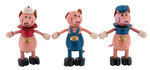 "THREE LITTLE PIGS" FUN-E-FLEX FIGURE SET.